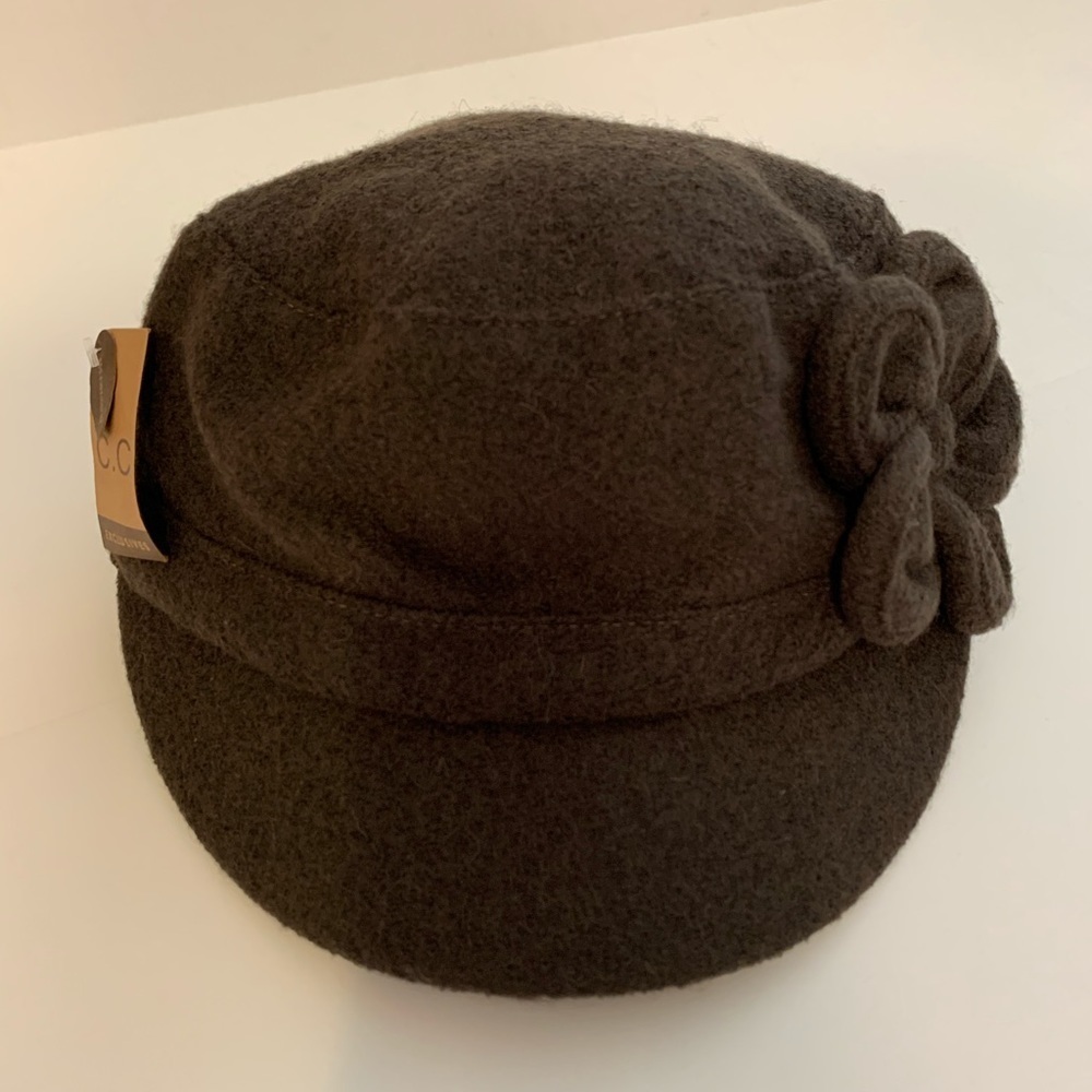 C.C. Exclusives  Adjustable Hat w/ Flower Detail